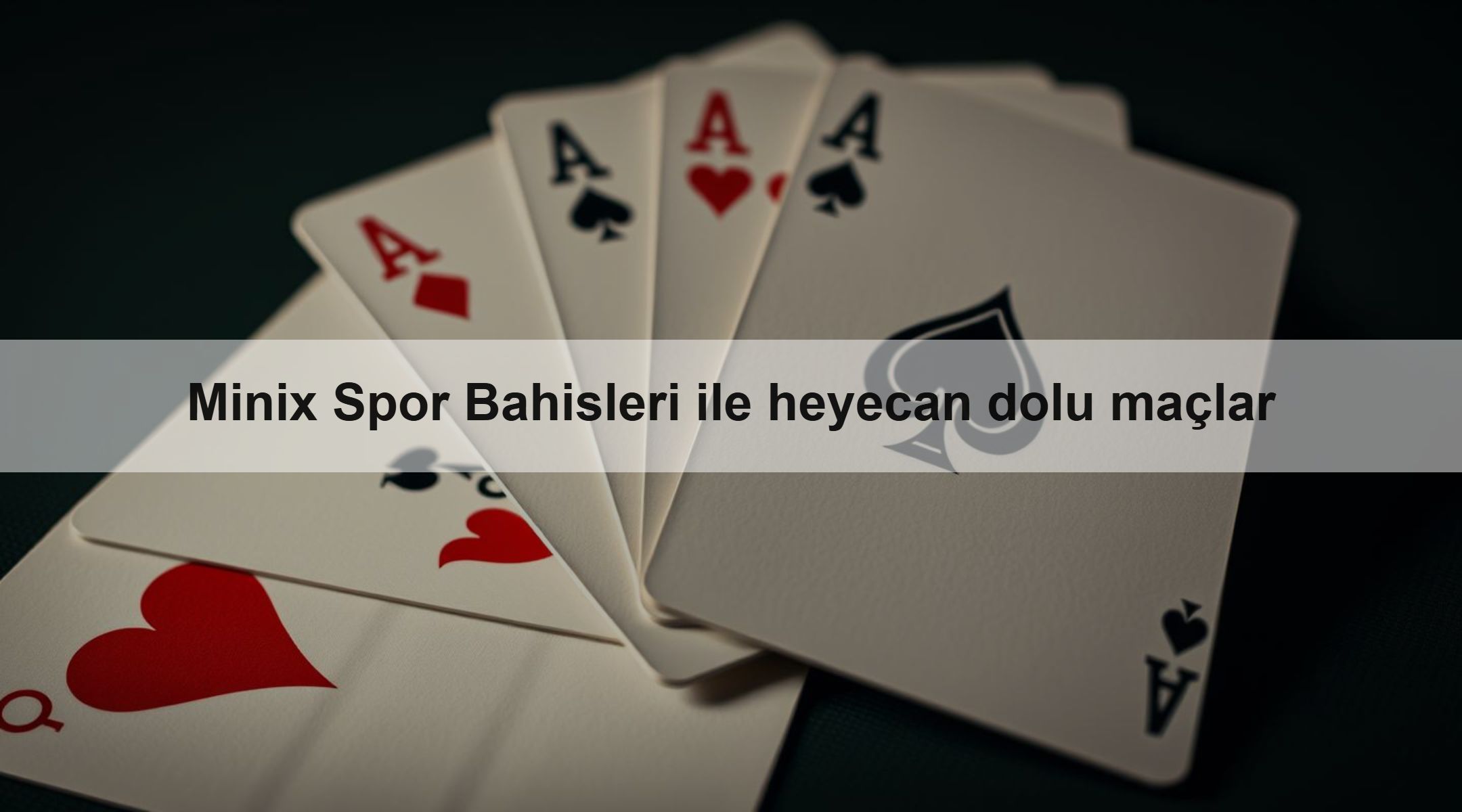 Minix Spor Bahisleri ile heyecan dolu maçlar